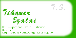 tihamer szalai business card